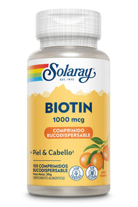 SOLARAY BIOTINA 100MG 100CAPS
