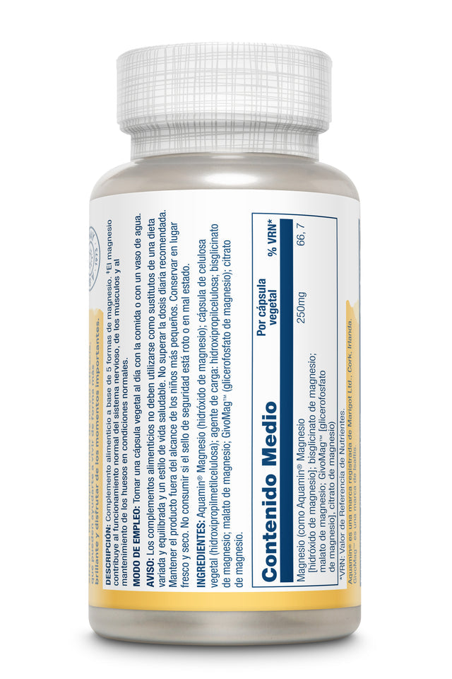 SOLARAY OPTI-5 MAGNESIUM COMPLEX 250 MG 60 VEGACAPS