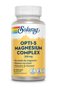SOLARAY OPTI-5 MAGNESIUM COMPLEX 250 MG 60 VEGACAPS
