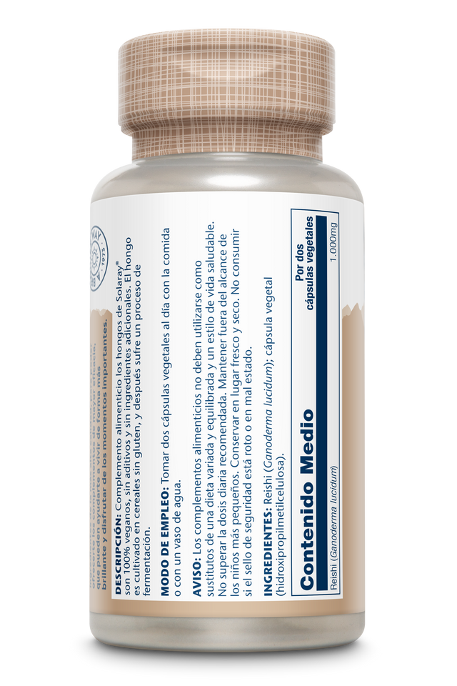 SOLARAY REISHI FERMENTADO 1000 MG 60 CAPS