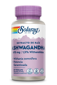 SOLARAY ASHWAGANDHA 60 VEG CAPSULES