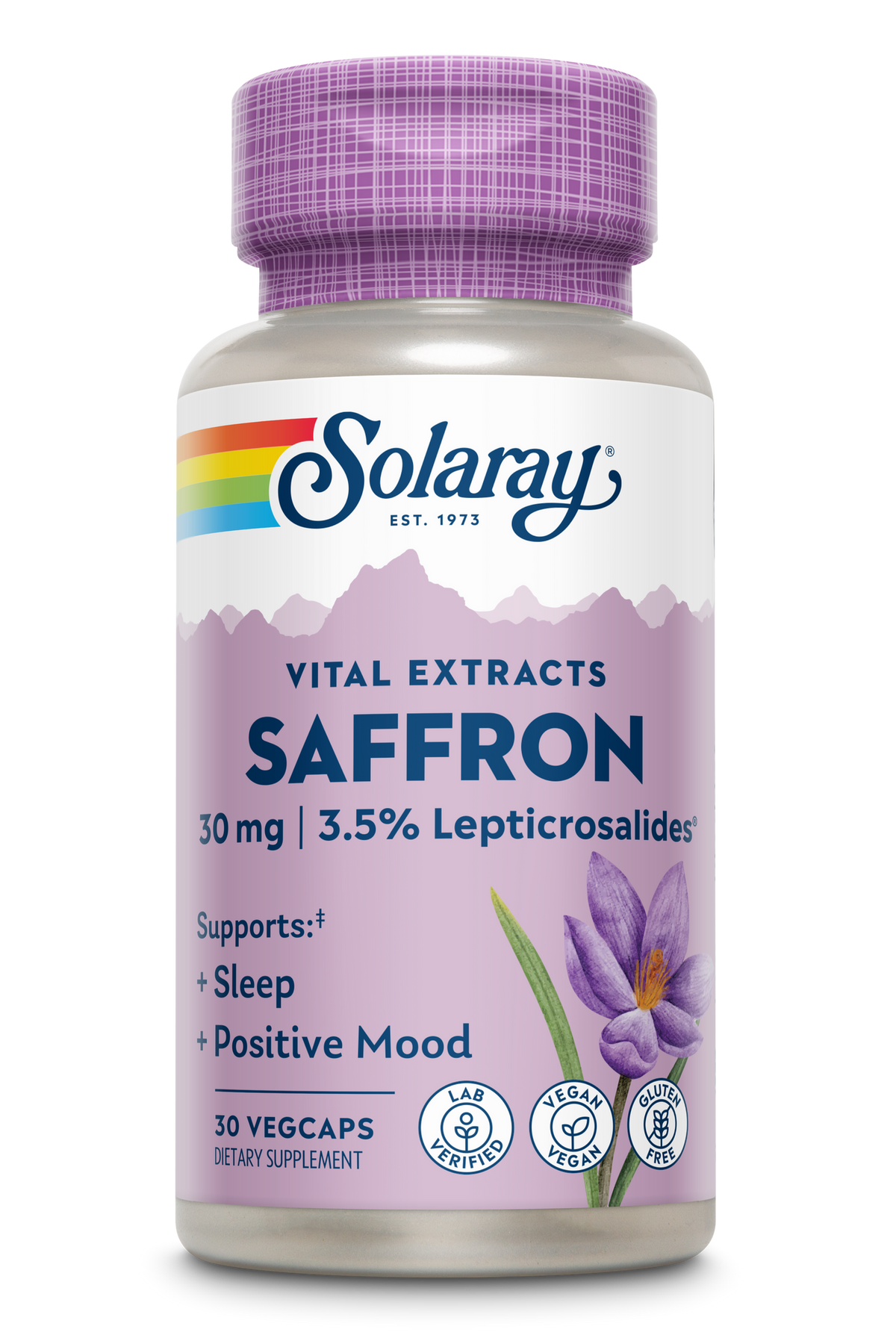 SOLARAY SAFFRON AZAFRAN (AFFRON) - 30 VEGCAPS