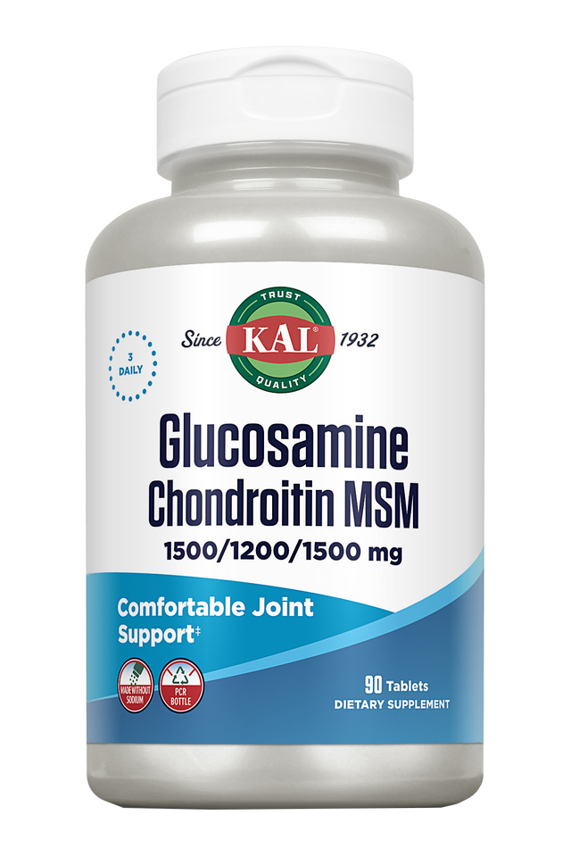 SOLARAY KAL GLUCOSAMINA CHONDROITINA MSM 90 TABLETS