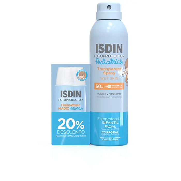 FOTOISDIN PEDIATRIC PACK FUSION WATER + TRANSPARENT SPRAY