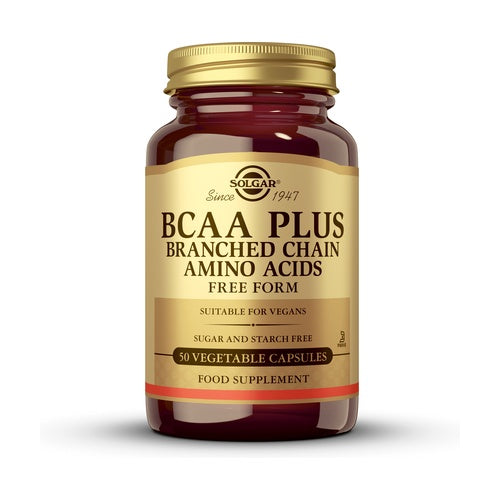 SOLGAR BCAA PLUS 50 CAPSULAS VEGETALES