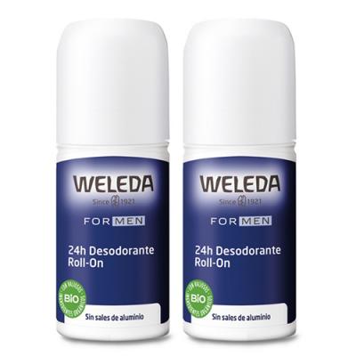 WELEDA DUPLO DESODORANTE HOMBRE ROLL ON 50%