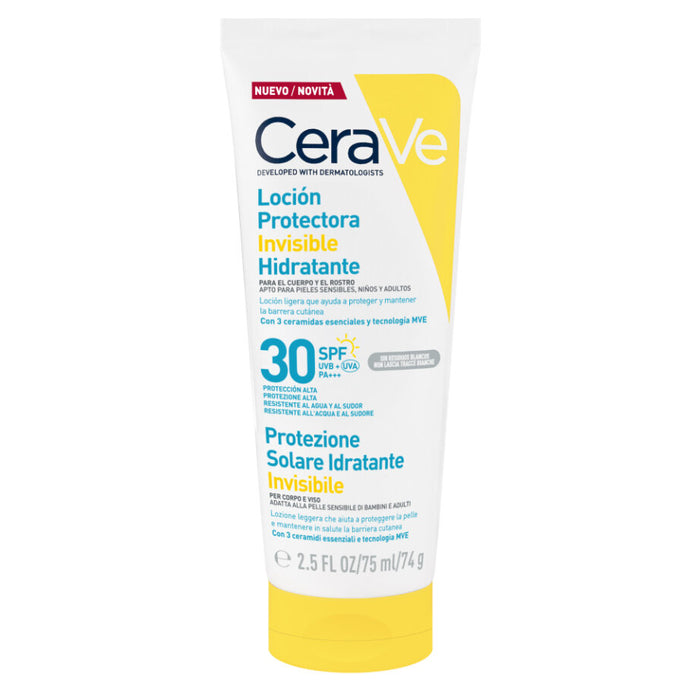 CERAVE LOCION PROTECTORA INVISIBLE HIDRATANTE SPF 30 75 ML