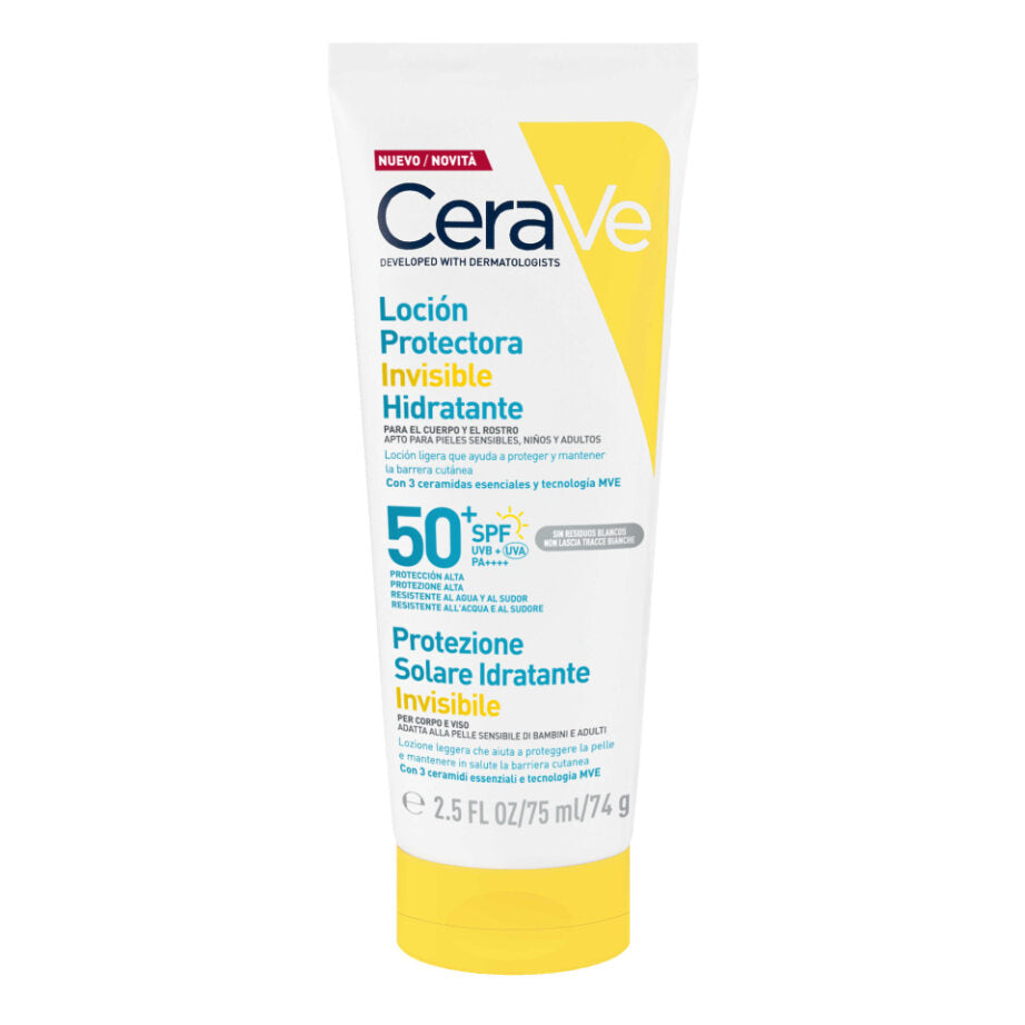 CERAVE LOCION PROTECTORA INVISIBLE HIDRATANTE SPF50 75 ML