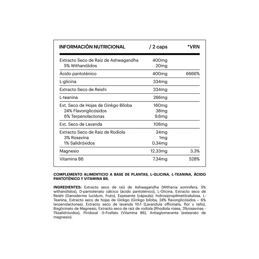BE LEVELS BE CALM 60 VEG CAPS