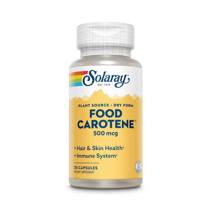 SOLARAY FOOD CAROTENE 500 MCG 30 CAPS