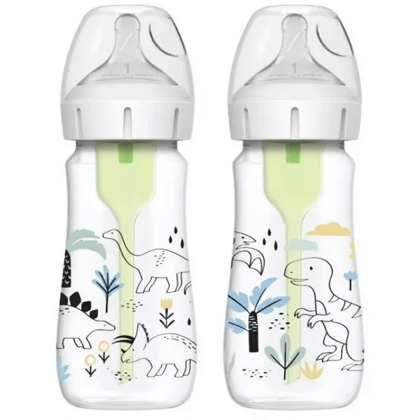 DR BROWN'S BIBERON BOCA ANCHA DINOSAURIO 270ML