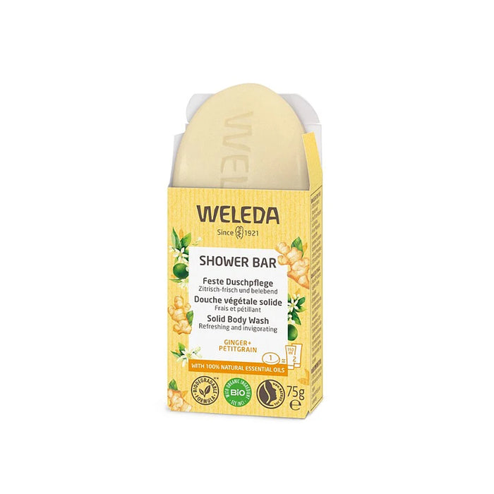 WELEDA SHOWER BAR JENGIBRE + PETITGRAIN 75 G