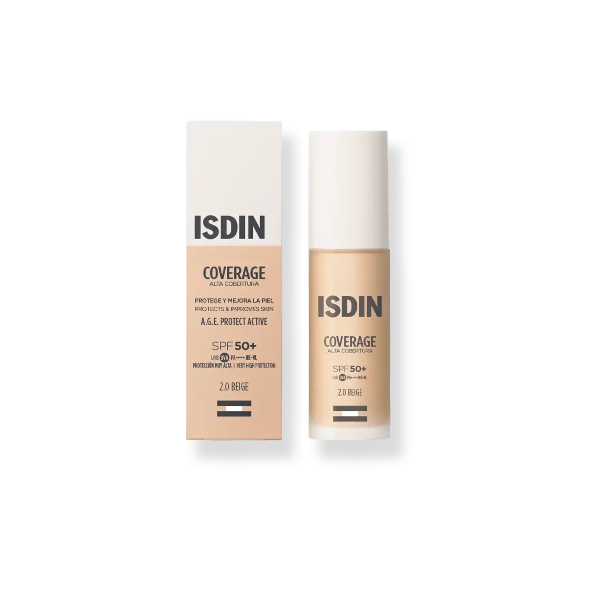 ISDIN COVERAGE 30G COLOR 2.0 BEIGE SPF 50+