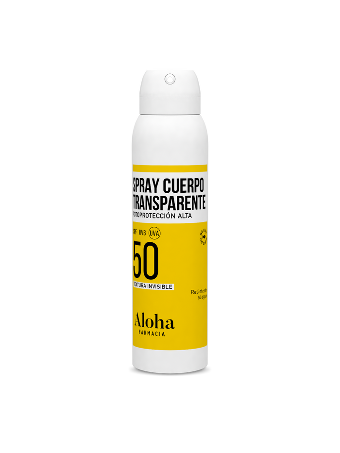 ALOHA SOLAR SPRAY CUERPO TRANSPARENTE 50+ 200ML