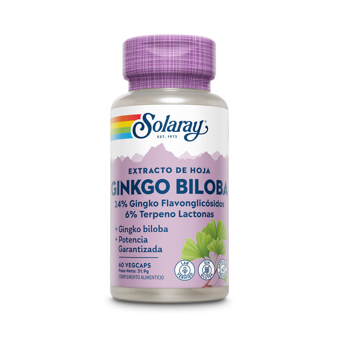 SOLARAY GINKGO BILOBA 60 CAPSULAS