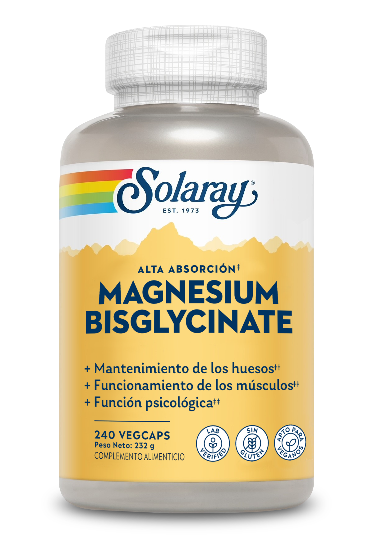 SOLARAY MAGNESIO BISGLYCINATO 240 VEGECAPS