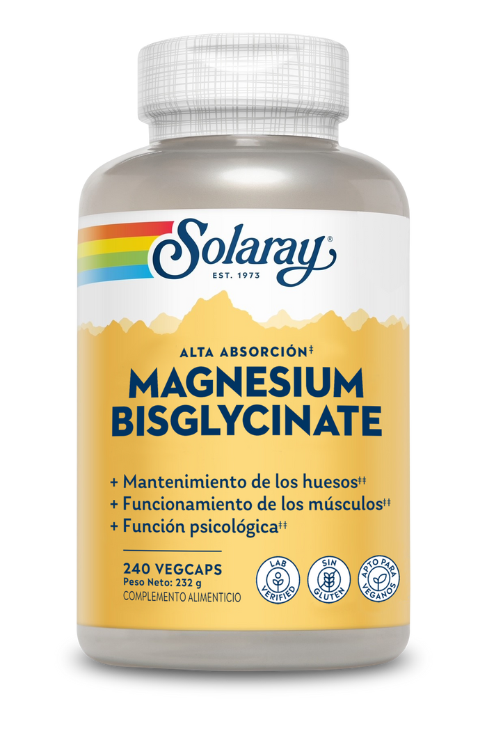 SOLARAY MAGNESIO BISGLYCINATO 240 VEGECAPS