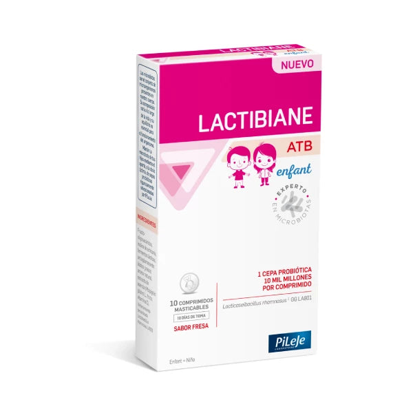LACTIBIANE ATB ENFANT 10 COMPRIMIDOS MASTICABLES SABOR FRESA