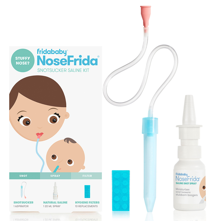 FRIDA KIT ASPIRADOR NASAL Y SOLUCION SALINA BEBES