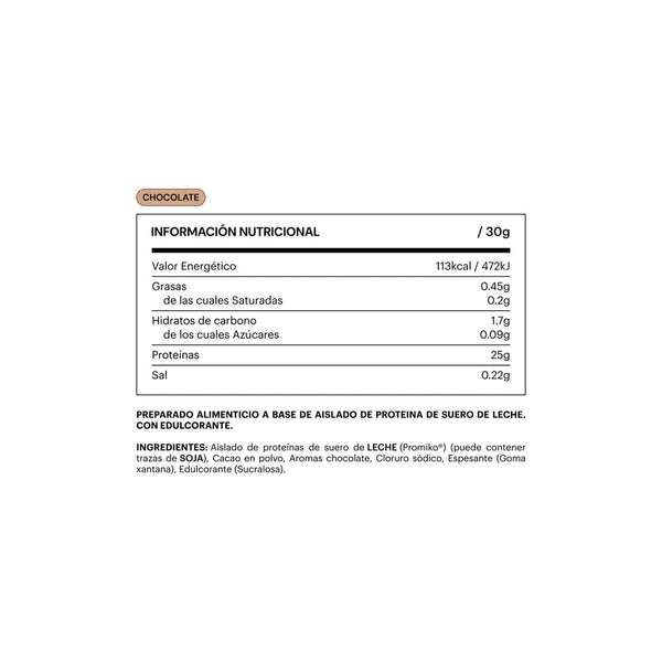BE LEVELS PROTEINA CHOCO ISOLATED