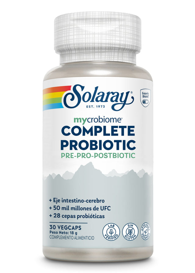 SOLARAY COMPLETE PROBIOTIC PRE-PRO-POSTBIOTIC 30 CAPS