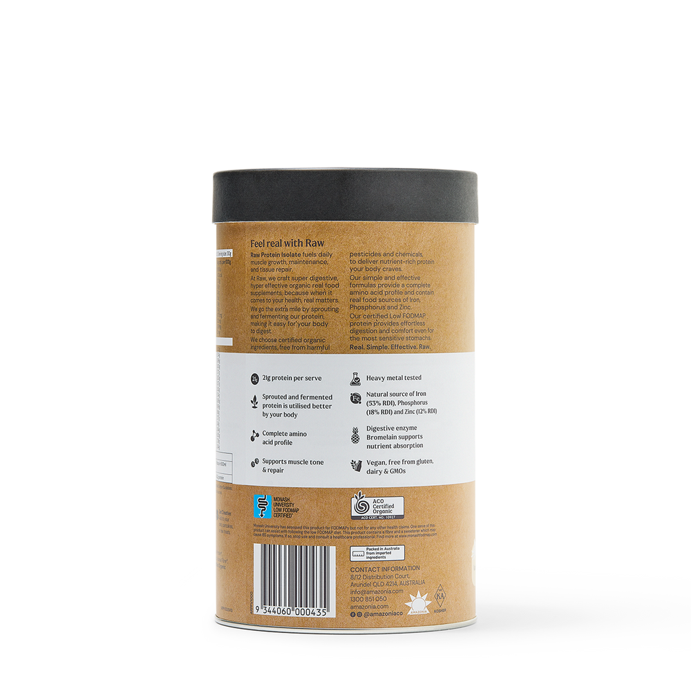 RAW PROTEIN ISOLATE VANILLA 500G