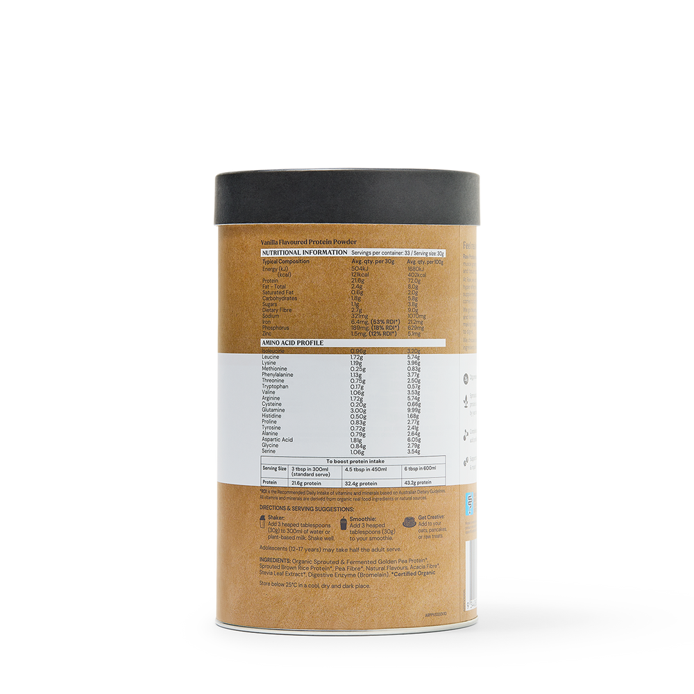 RAW PROTEIN ISOLATE VANILLA 500G