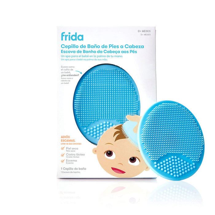 FRIDA CEPILLO DE BAÑO DE SILICONA ANTIBACTERIANA BEBE