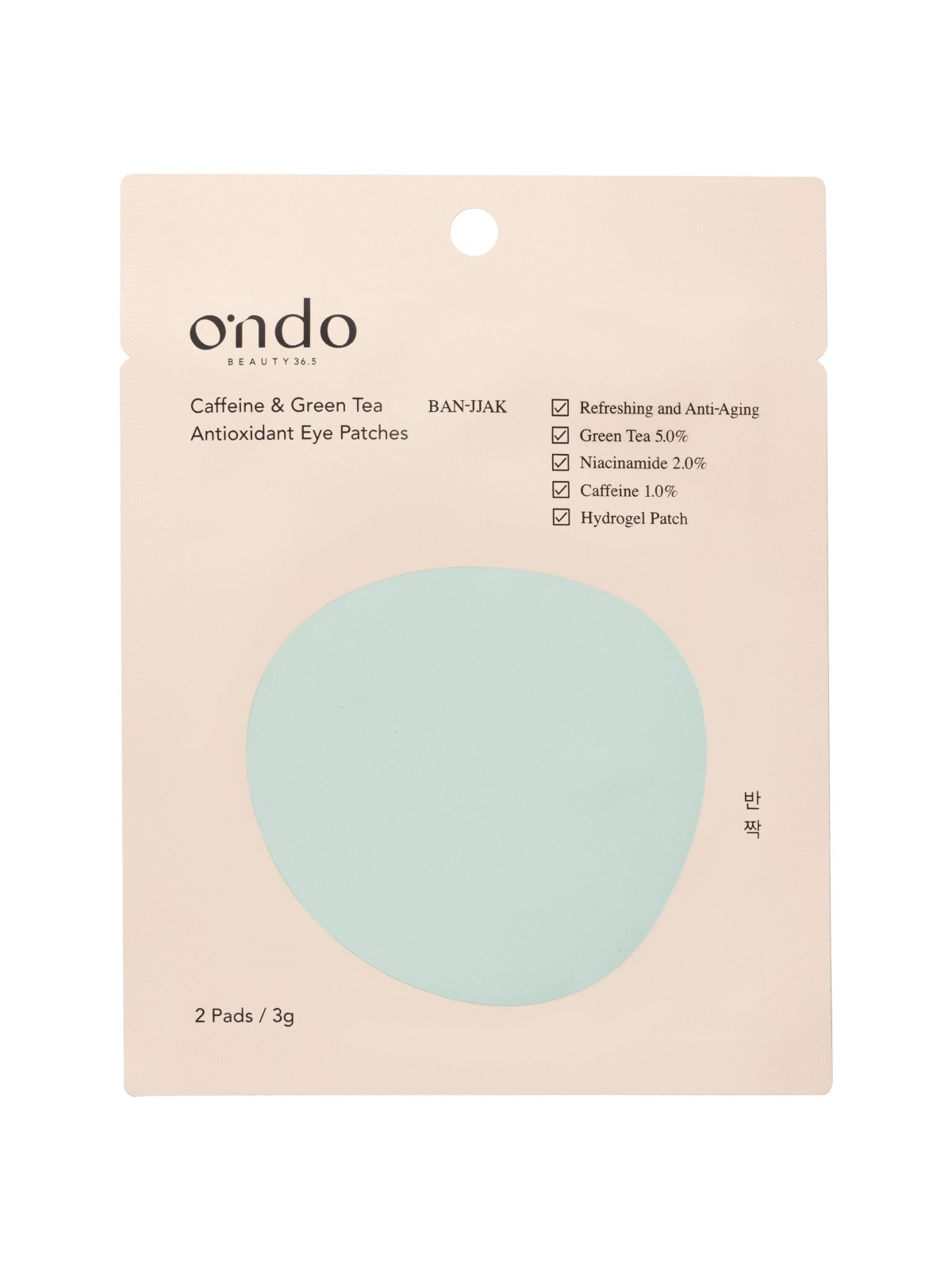 ONDO 2-CAFFEINE AND GREEN TEA ANTIOXID EYE PATCH