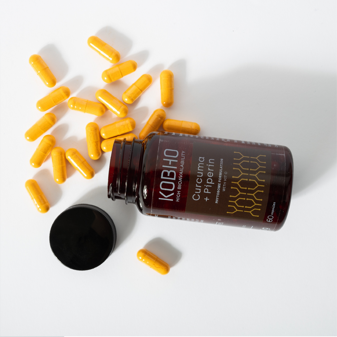 KOBHO CURCUMA + BLACK PEPPER 60 CAPS