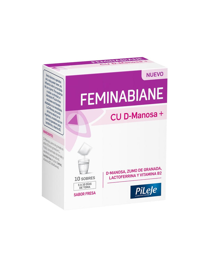 FEMINABIANE CU D-MANOSA + 10 SOBRES SABOR FRESA