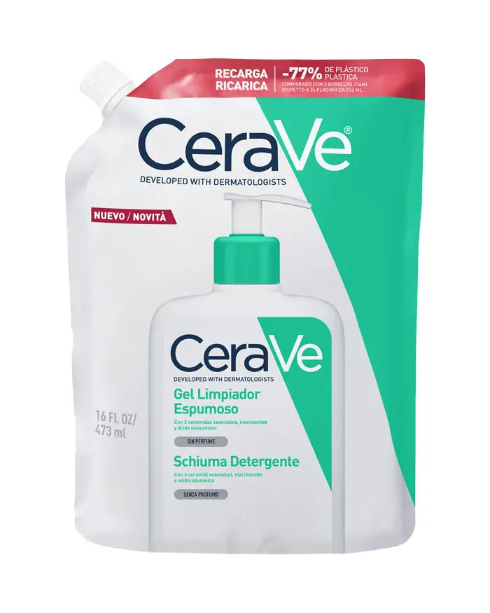 CERAVE LIMPIADOR ESPUMOSO RECARGA 473 ML