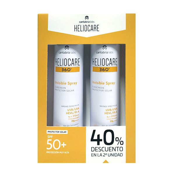 HELIOCARE PACK DUPLO 360 SPRAY INVISIBLE 200ML