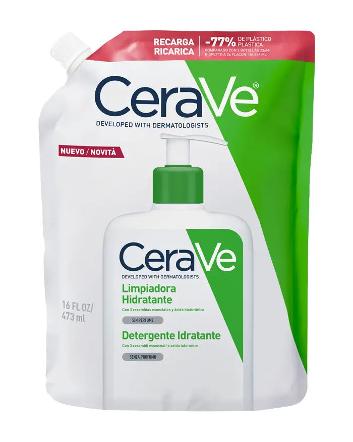 CERAVE LIMPIADORA HIDRATANTE RECARGA 473 ML