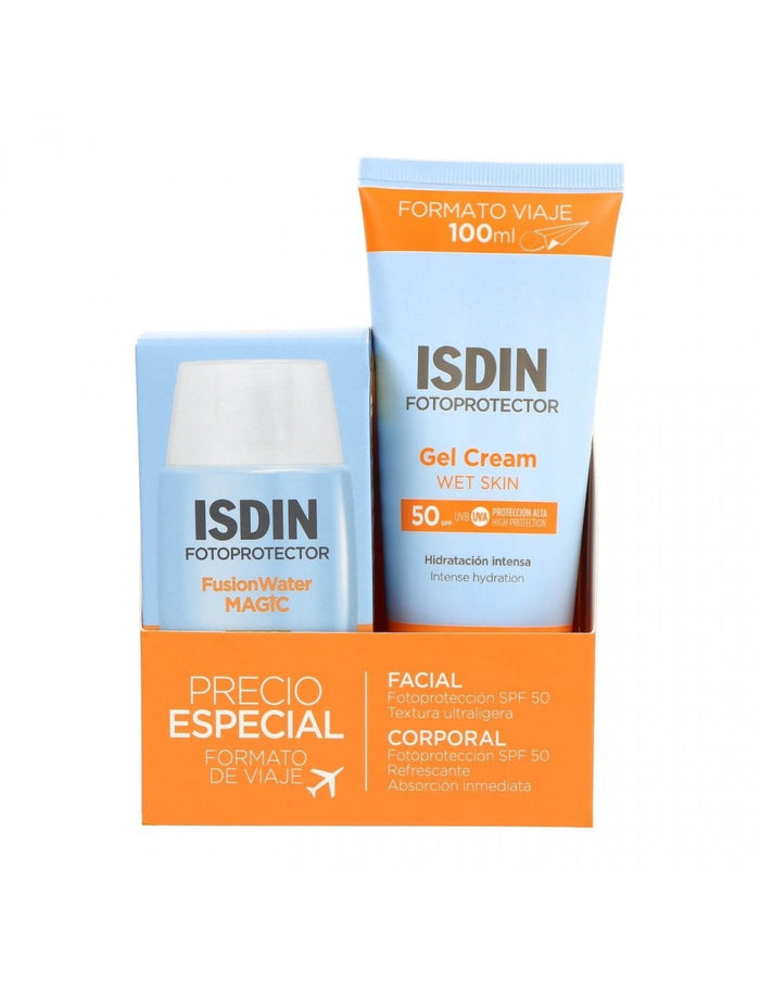 FOTOISDIN PACK VIAJE FUSION WATER + GEL CREAM 100ML
