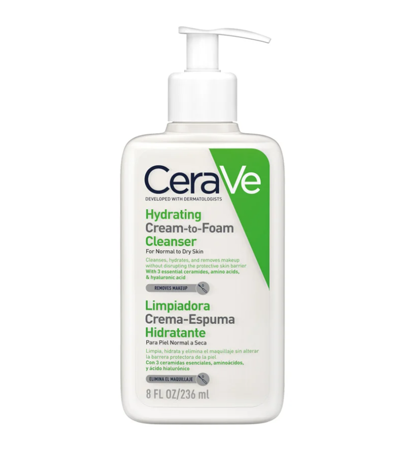 CERAVE LIMPIADORA CREMA ESPUMA HIDRATANTE  236ML