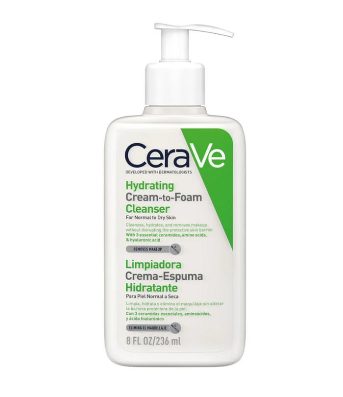 CERAVE LIMPIADORA CREMA ESPUMA HIDRATANTE  236ML