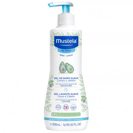 MUSTELA GEL BAÑO SUAVE 500 ML