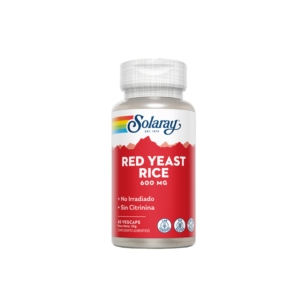 SOLARAY RED YEAST RICE 600 MG 45 CAPS