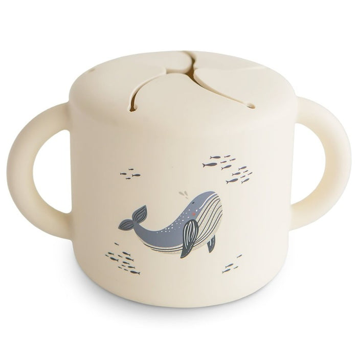 MUSHIE TAZA PARA SNACK SILICONA WHALES