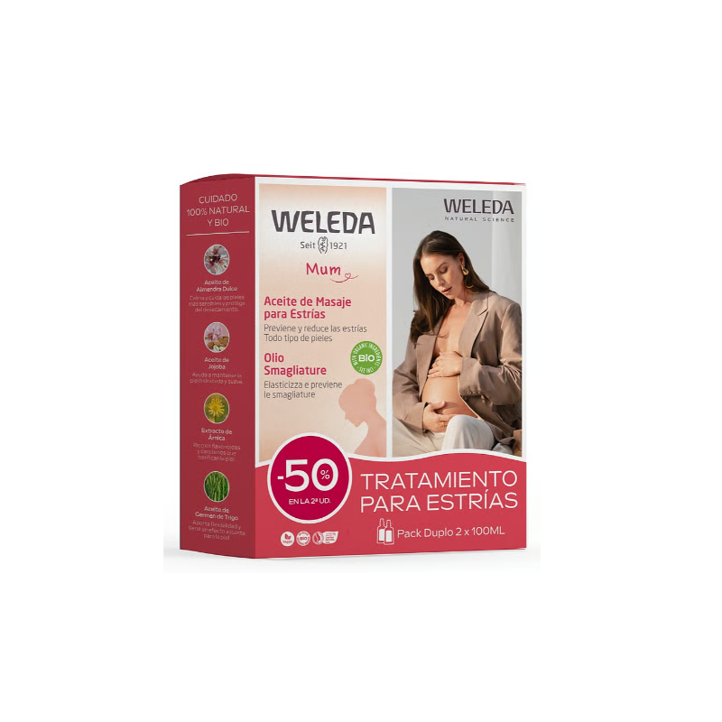 WELEDA ACEITE ANTIESTRIAS DUPLO 2X100ML